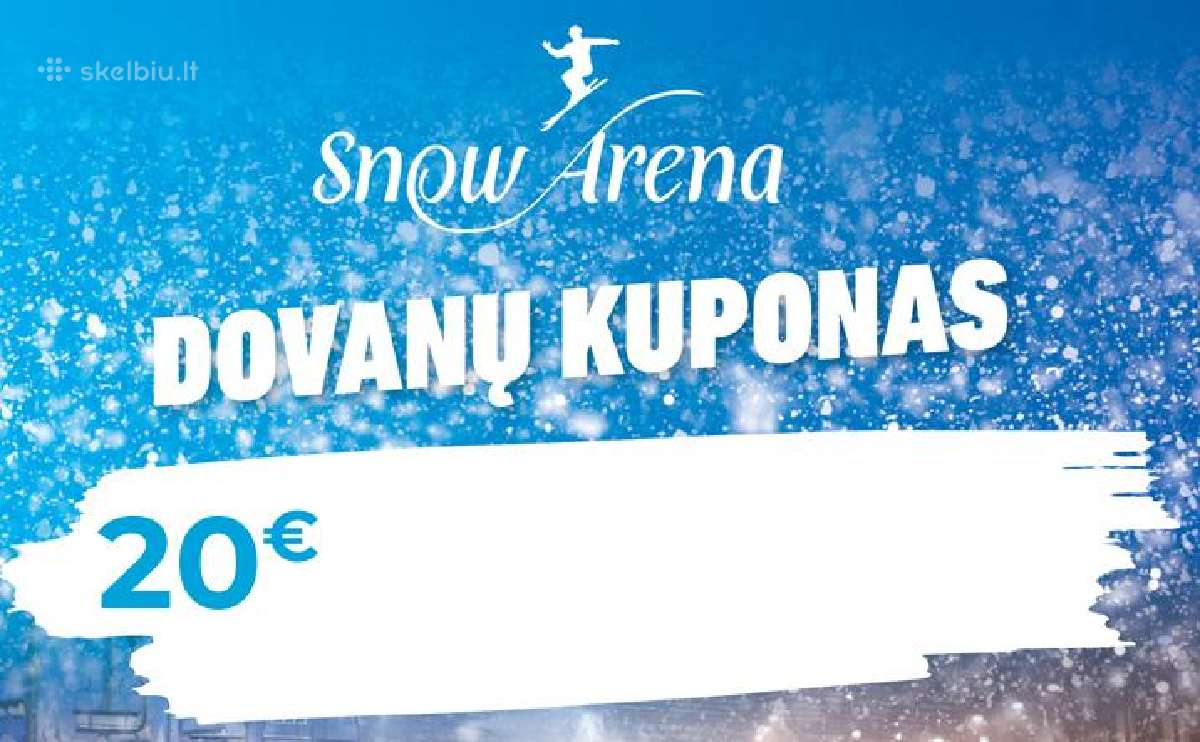 Dovanų kuponas į Snow Areną / Hotel Druskininkuose