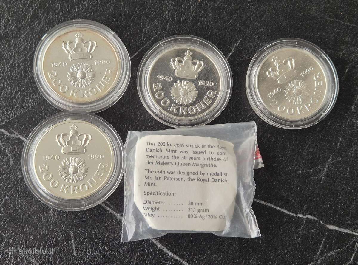 500 Kronų 2010 Danija. Kaina 90 Eur. - nuotraukos Nr. 5