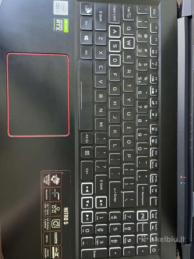 Acer nitro 5 - nuotraukos Nr. 2