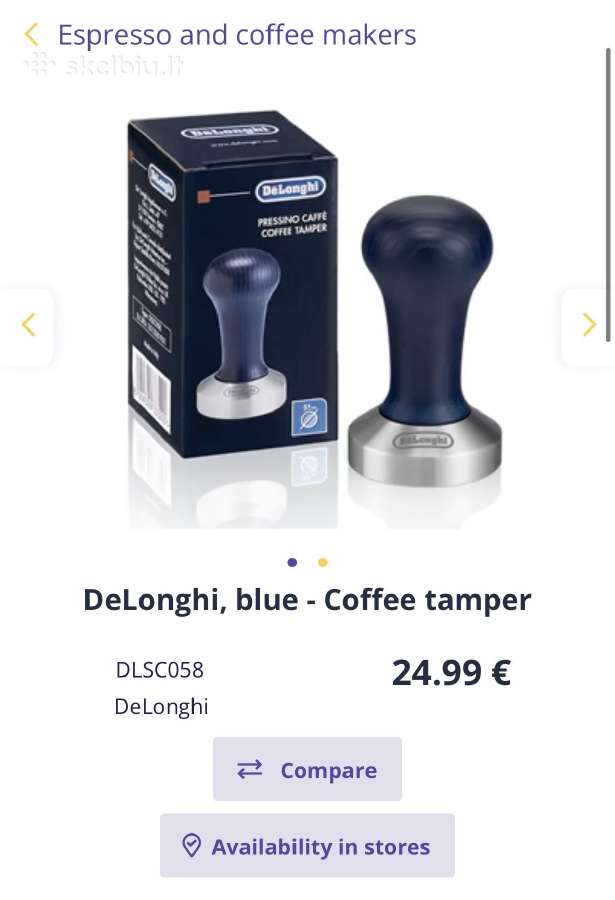Delonghi, blue - Coffee tamper - nuotraukos Nr. 2