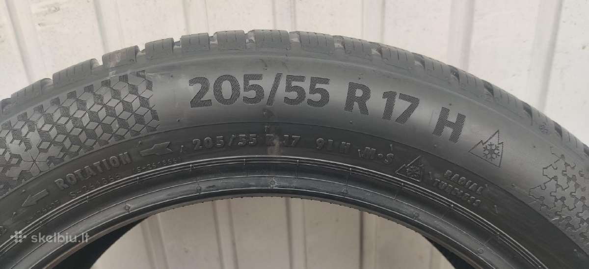 Continental vasarines 205/55 R17 padangos - nuotraukos Nr. 5