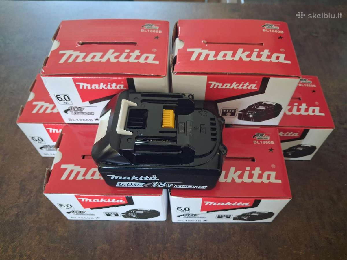 Makita 18v akumuliatoriai 6 Ah