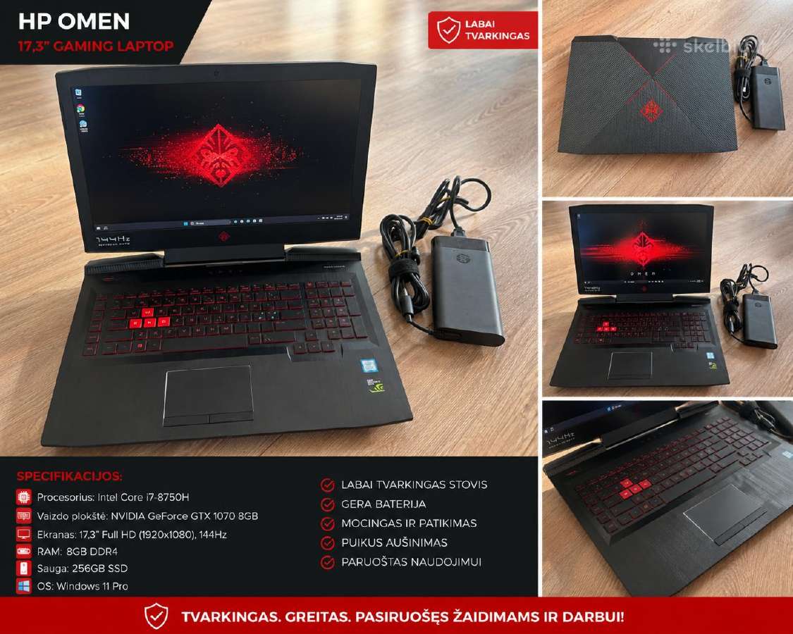 Hp omen i7 8750h, gtx 1070 8gb, 16gb RAM