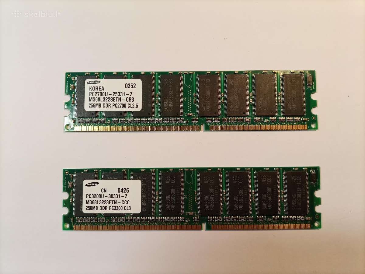 Operatyvioji atmintis (RAM) Samsung Ddr1 256 MB