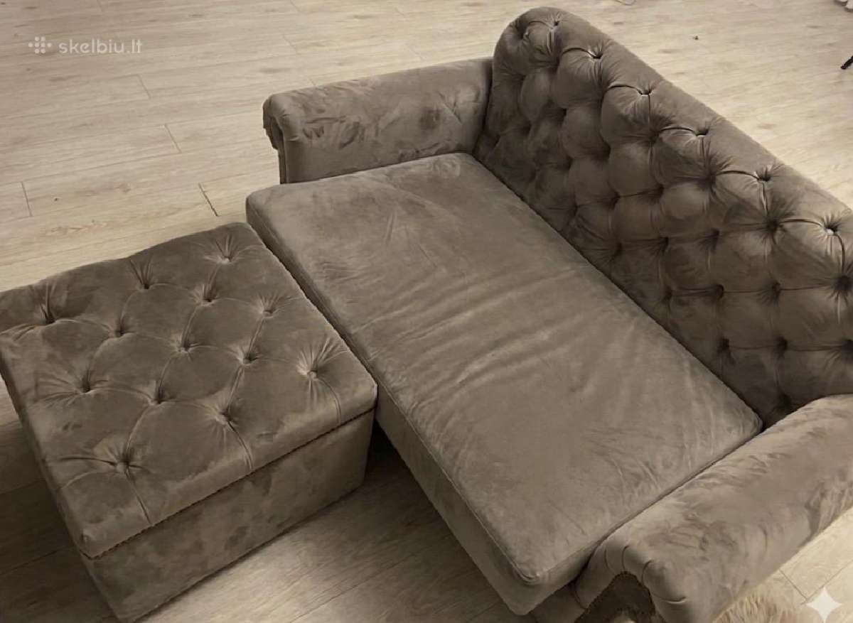 Sofa-lova chester stiliaus
