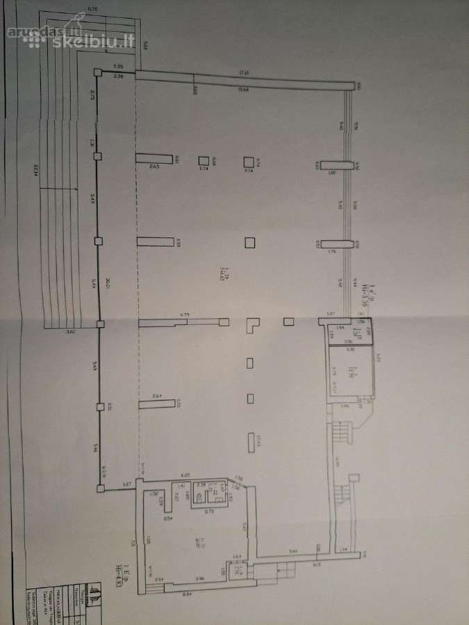600 m2 komercins pastatas Visagine tik 200eur/ m2 - nuotraukos Nr. 3