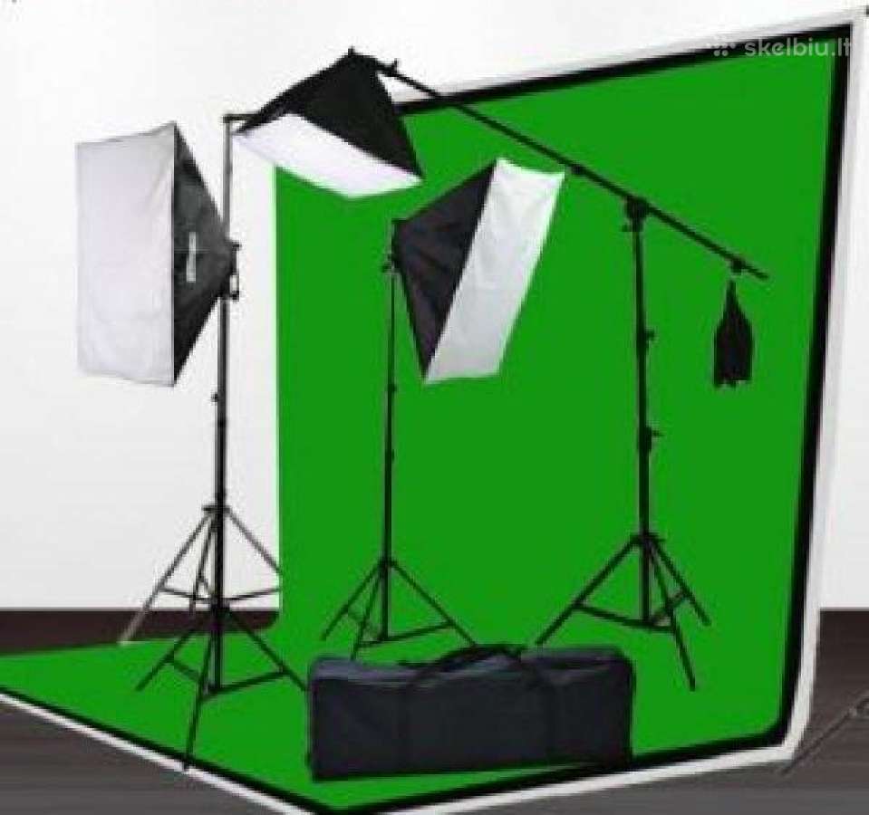 Apšvietimo rinkinys fotostudijai - nuotraukos Nr. 2