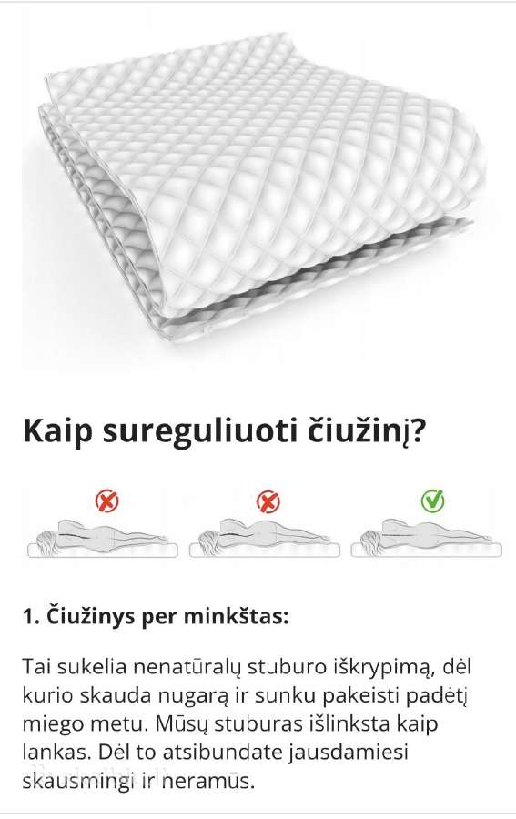 Dakota Gold Premium čiužinys - nuotraukos Nr. 4