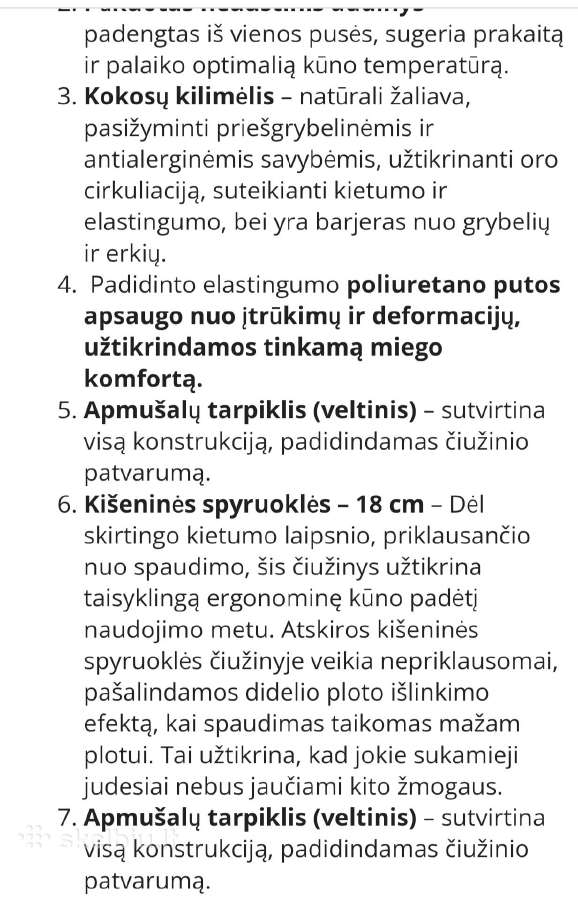Dakota Gold Premium čiužinys - nuotraukos Nr. 9