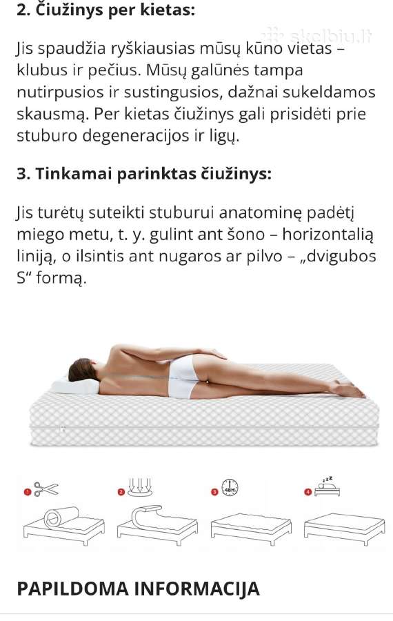 Dakota Gold Premium čiužinys - nuotraukos Nr. 10