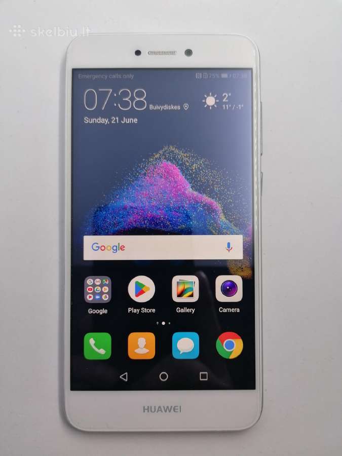 Huawei P9 lite 2017 Pra - Lx1 baltos spalvos telef - nuotraukos Nr. 3