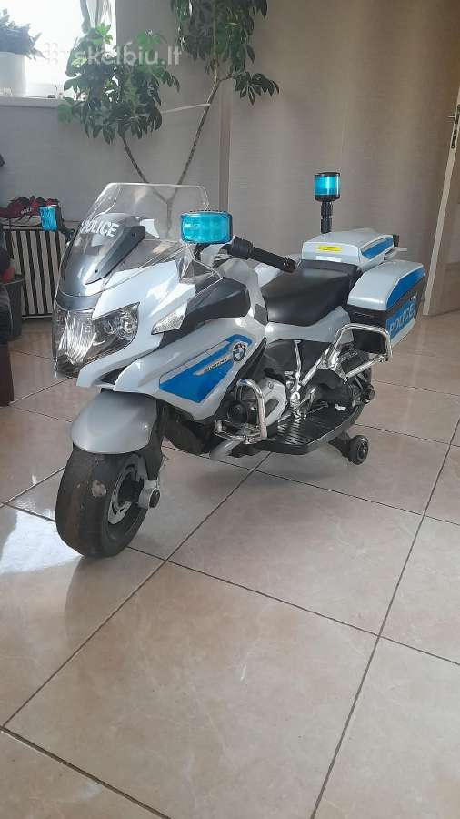 Akumuliatorinis motociklas 3-6 metų vaikui.