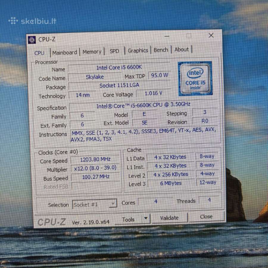 Intel core i5-6600k - nuotraukos Nr. 5