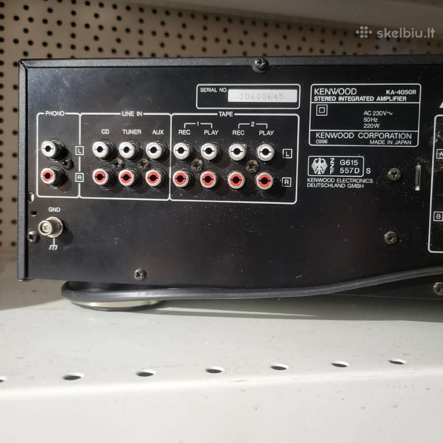 Kenwood stiprintuvas ka4050r - nuotraukos Nr. 5