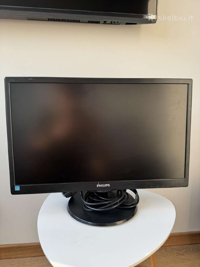 Monitoriai Philips 22" ir LG 19"