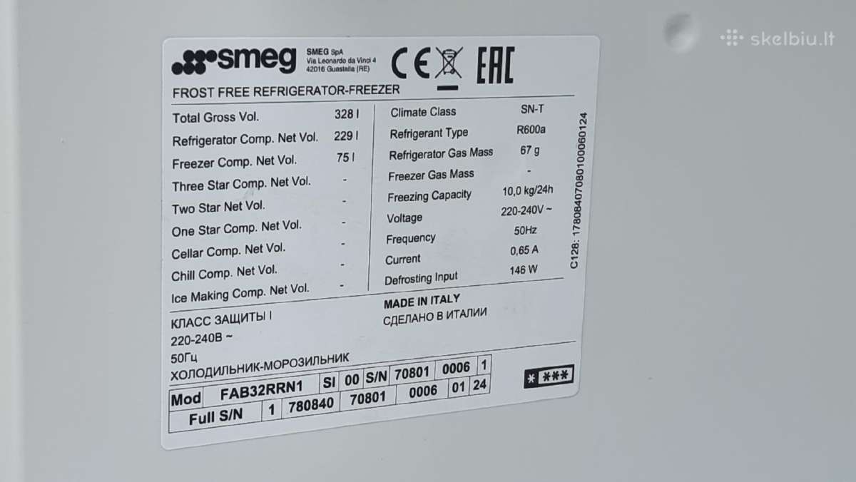 Smeg Fab32rrn1 ,sodriai raudonas+ garantija - nuotraukos Nr. 21