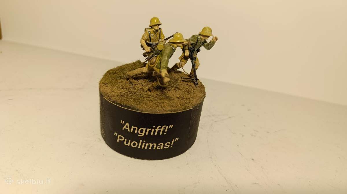 Vokiečių kareivių diorama masteliu 1:35. - nuotraukos Nr. 2