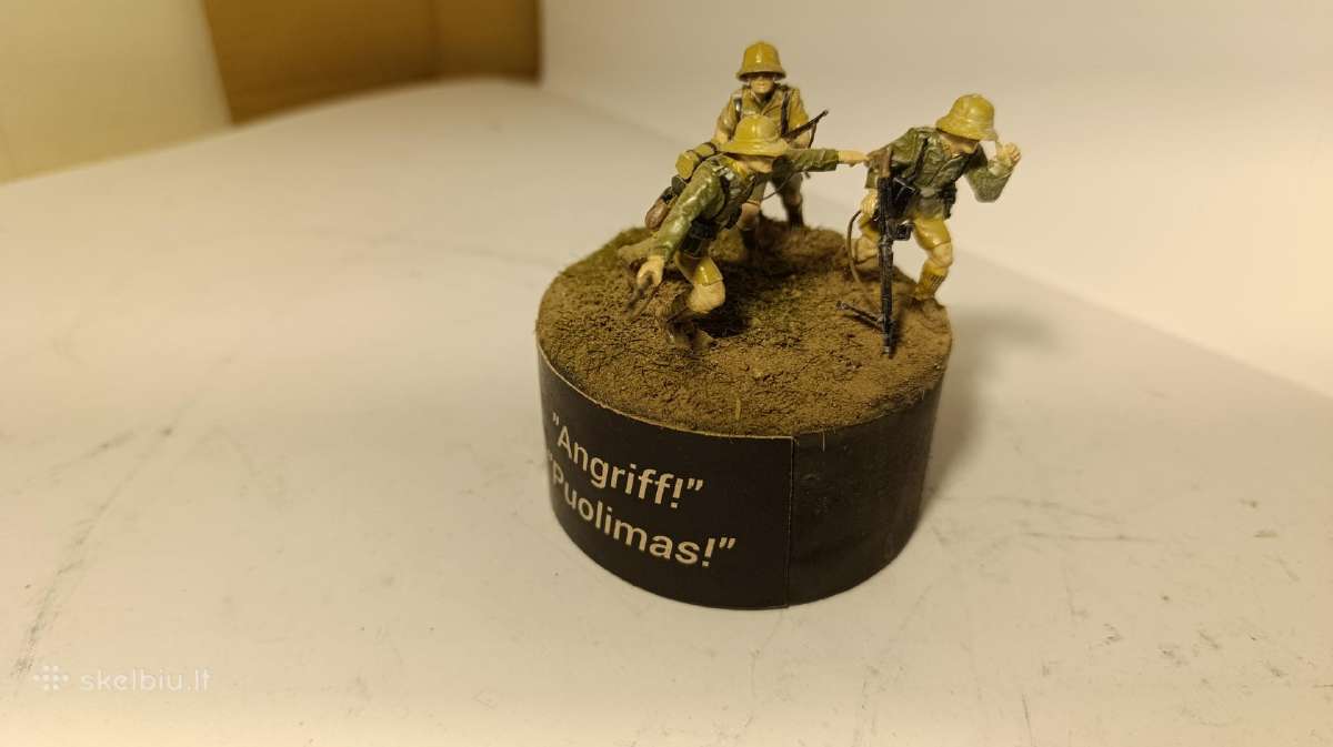Vokiečių kareivių diorama masteliu 1:35. - nuotraukos Nr. 4