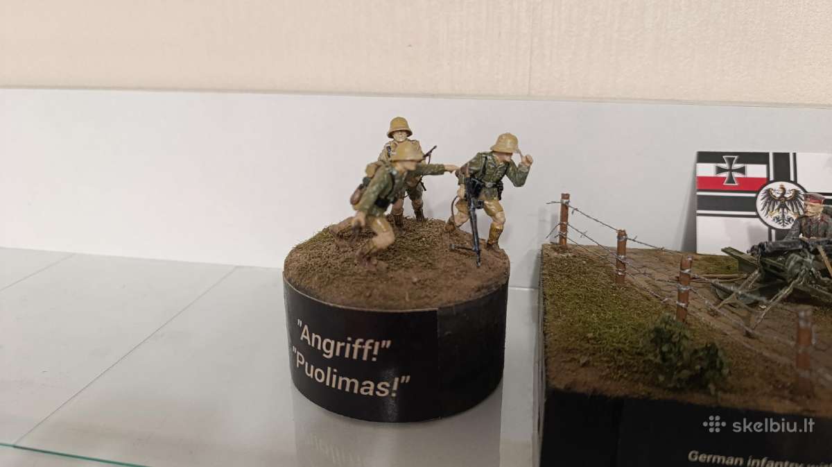 Vokiečių kareivių diorama masteliu 1:35. - nuotraukos Nr. 6