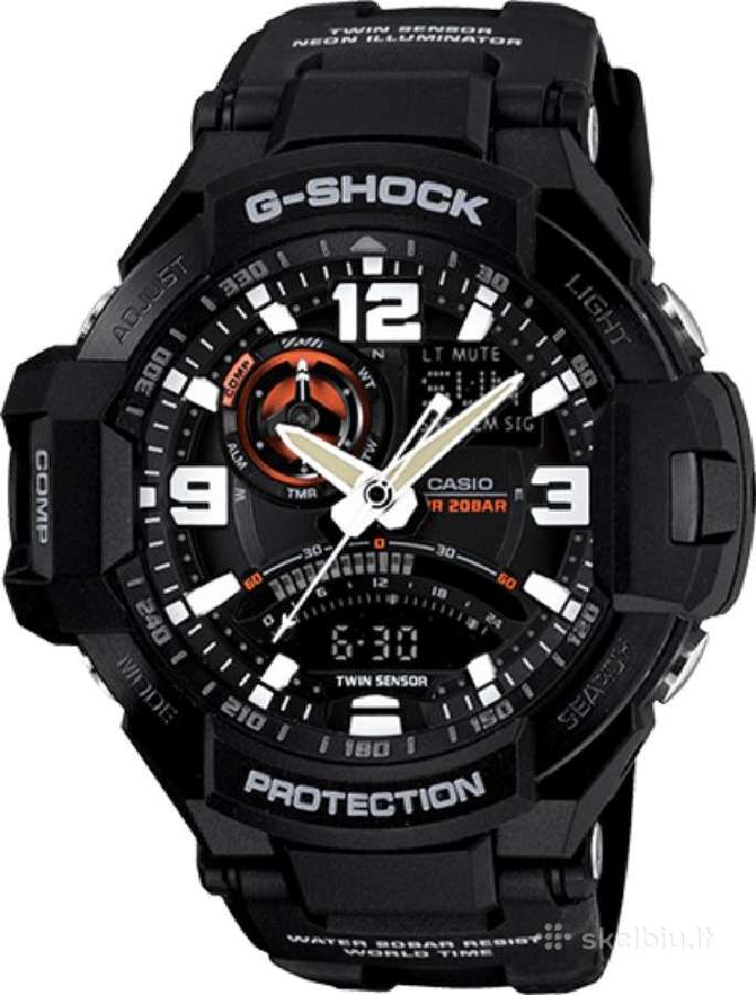 Puikios bukles G-shock Ga-1000 Aviation Watch