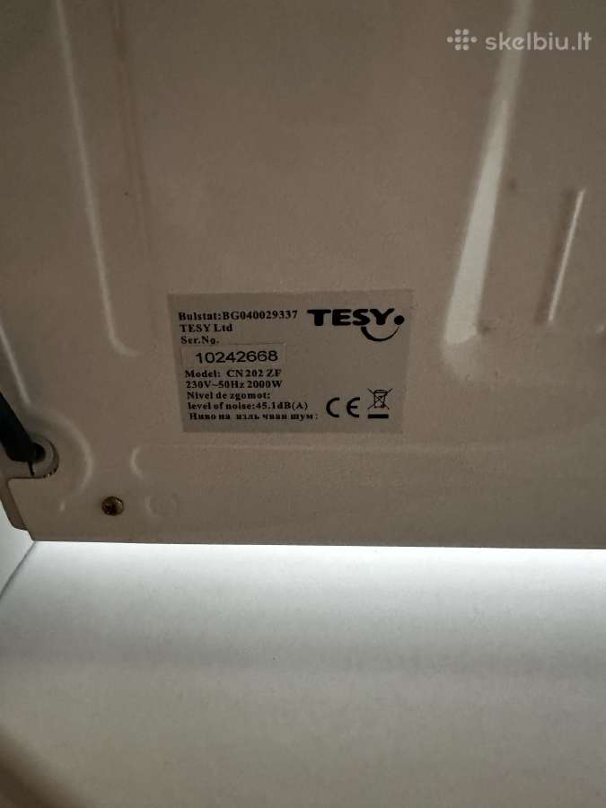 Tesy elektrinis šildytuvas su ventiliatoriumi - nuotraukos Nr. 4