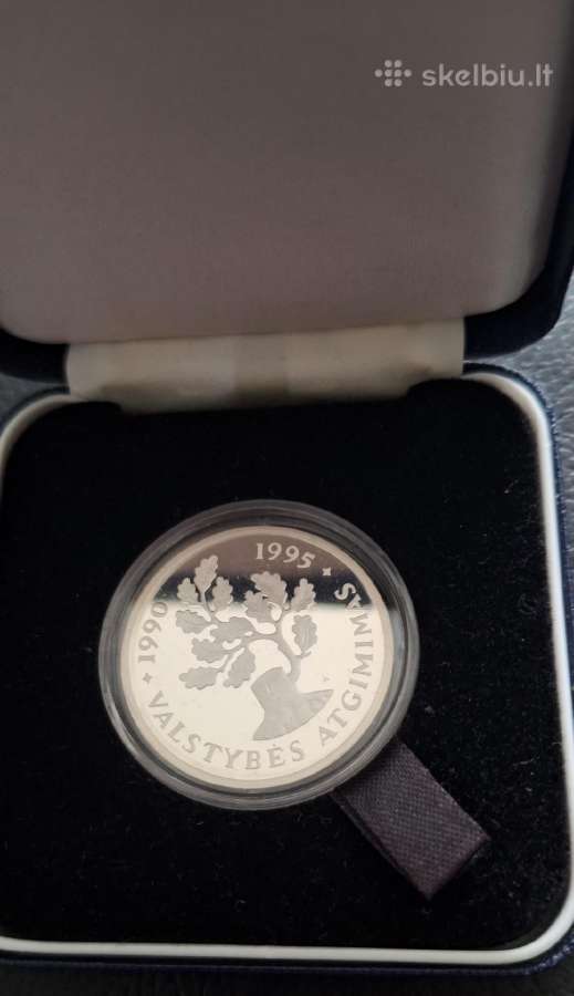 50litu moneta 5metai Valstybės Atgimimas 1995