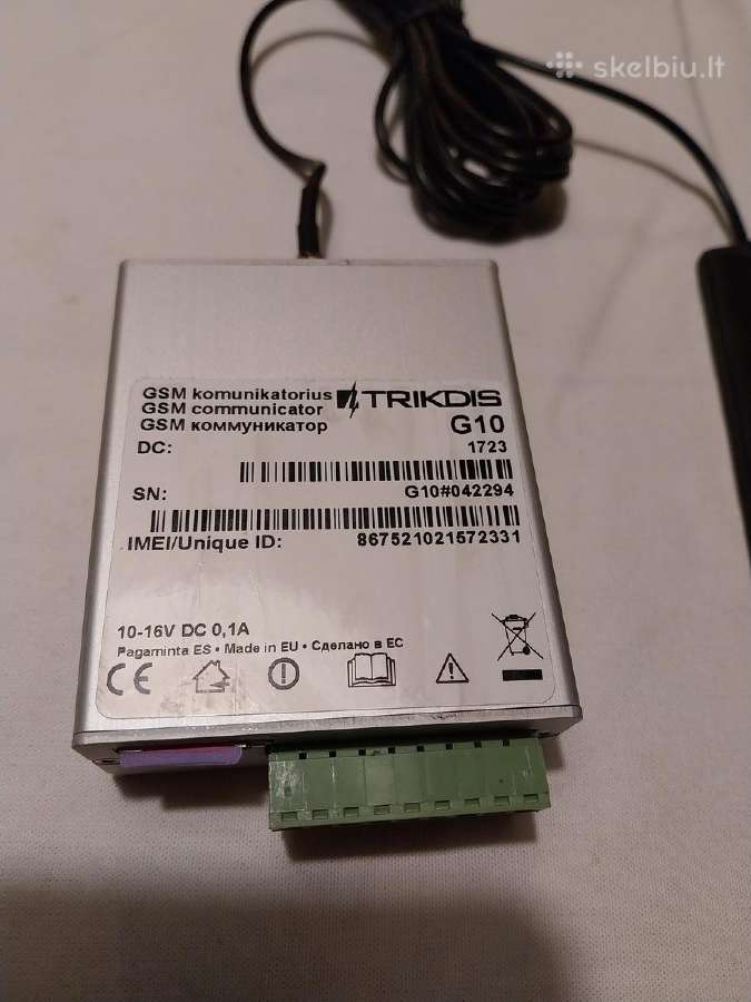 Gsm modulis Trikdis G10 - nuotraukos Nr. 2
