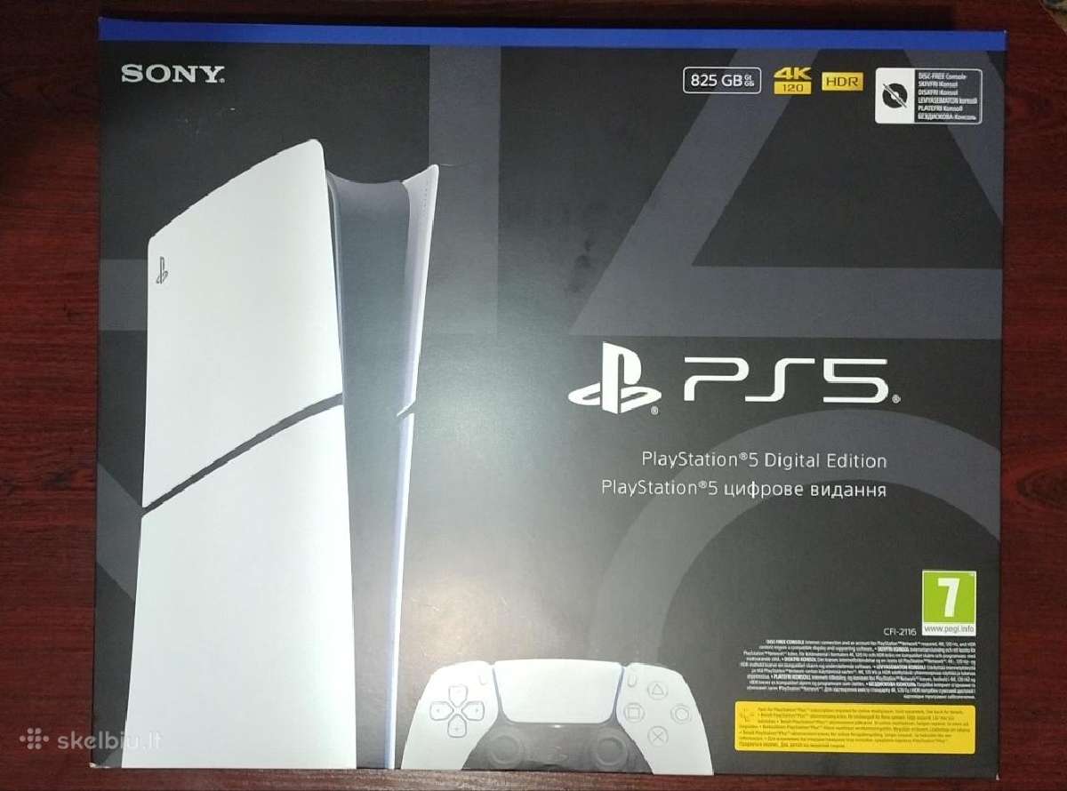Nauja Playstation 5 Slim Digital žaidimų konsolė