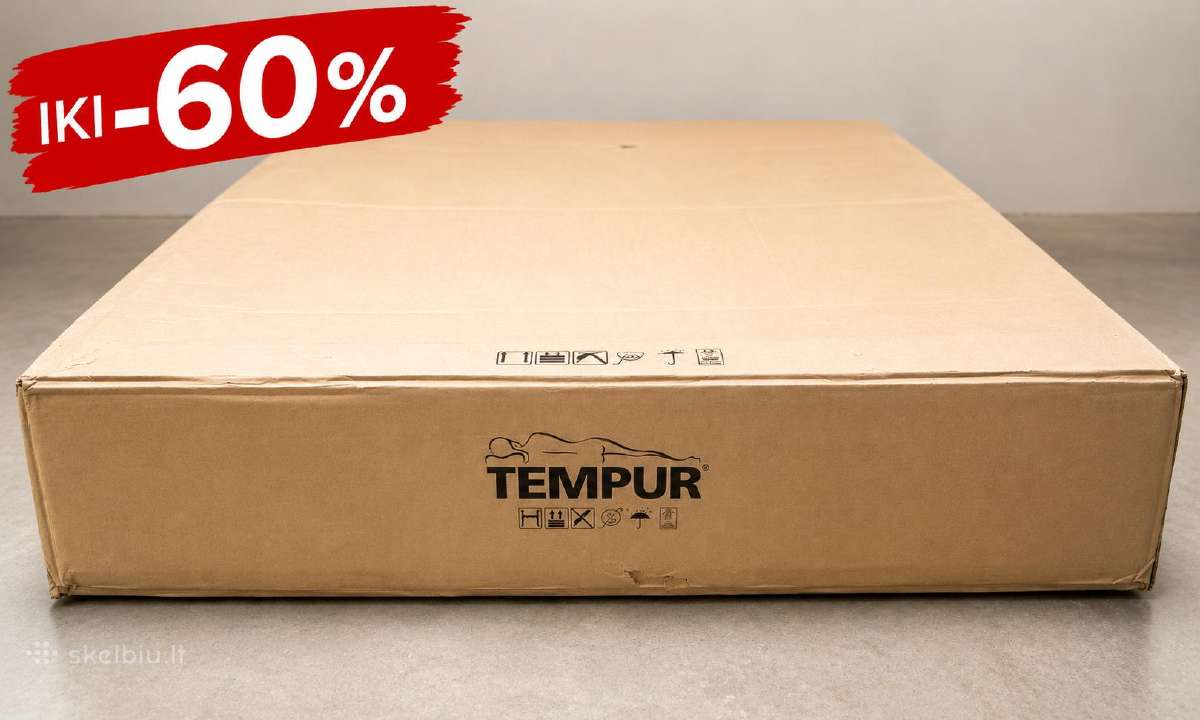 Tempur čiužiniai iki -60 % Nestandartiniai dydžiai