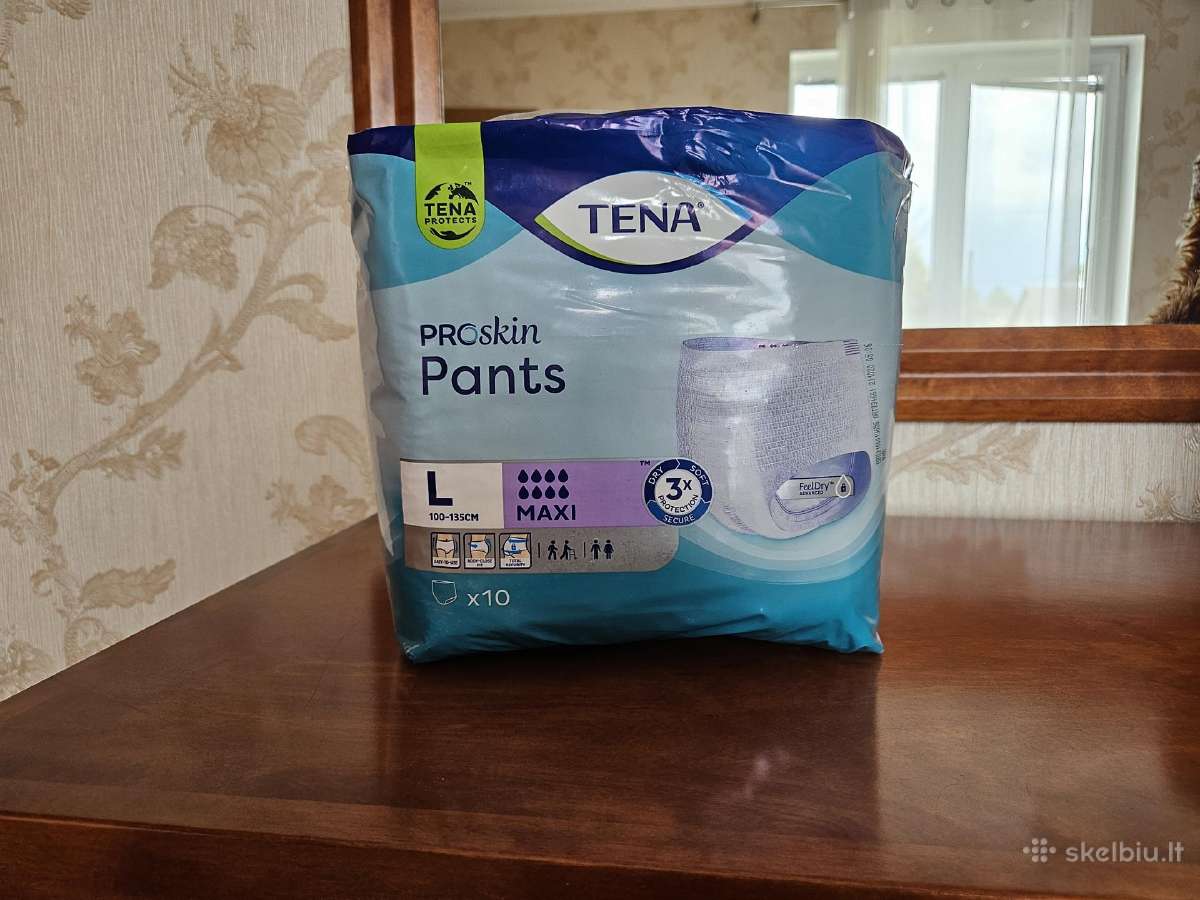Dvi dezes Tena sauskelniu, L dydis, 80 vnt.