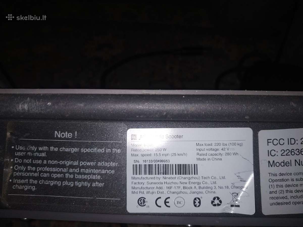 Elektrinis paspirtukas Xiaomi Mi M365 - nuotraukos Nr. 4