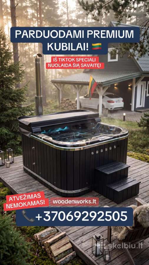 Parduodami kubilai - atvežimas nemokamas