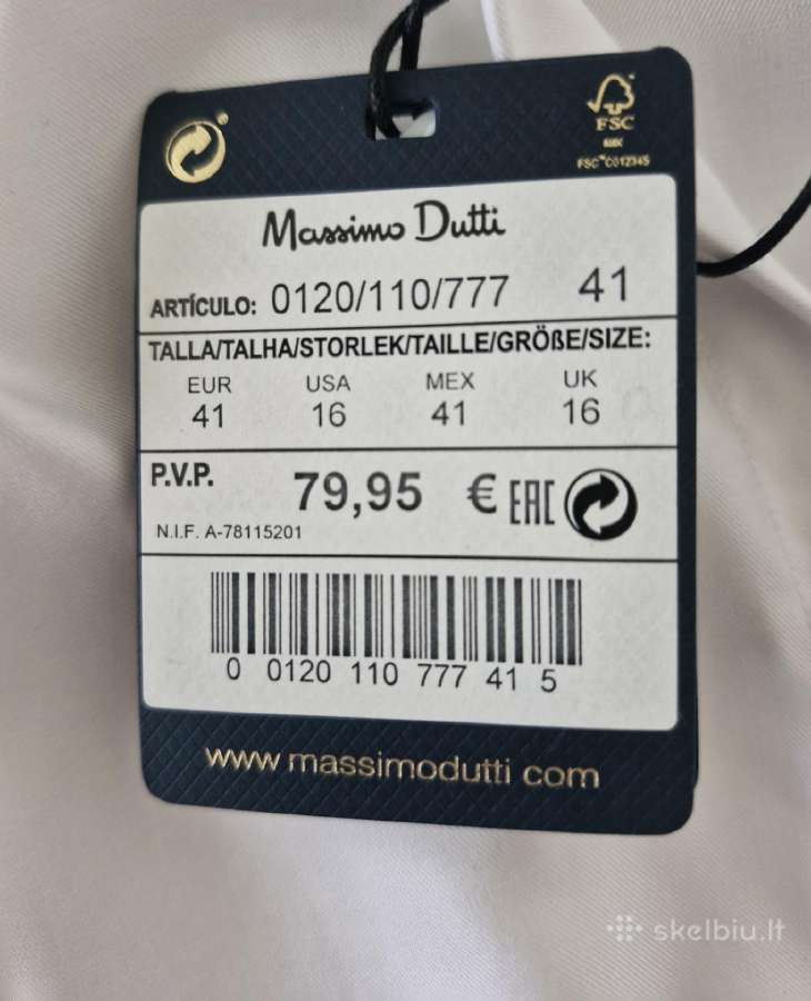Nauji Massimo Dutti marškiniai trumpom rankovėmis - nuotraukos Nr. 4