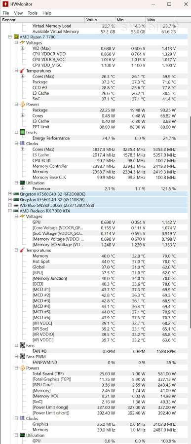 Ryzen 7700,ausus Pro art x670, 1200w Be RAM - nuotraukos Nr. 11