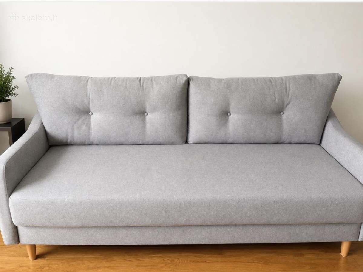 Skandinavisko minimalistinio stiliaus sofa lova