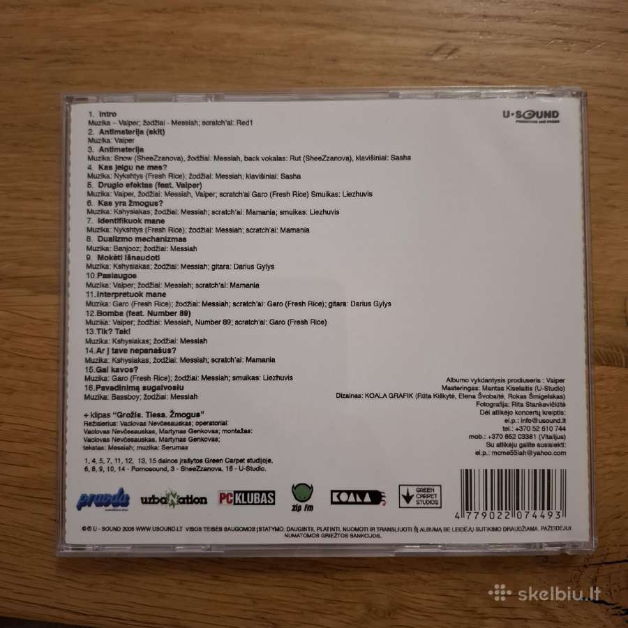 Mc Messiah - Antimaterija (CD albumas) - nuotraukos Nr. 5