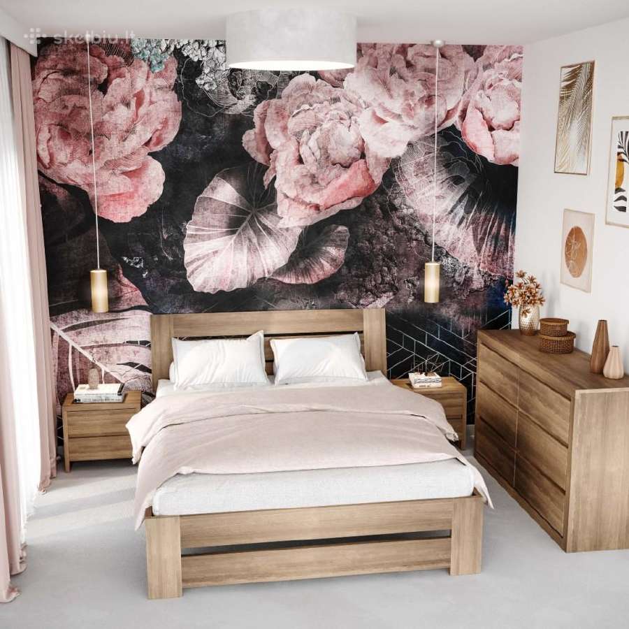 Medinė lova bukas 90x200 Vilnius masyvas 375€ - nuotraukos Nr. 7