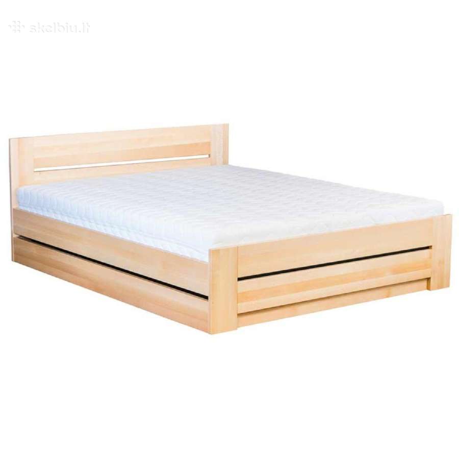 Medinė lova bukas 90x200 Vilnius masyvas 375€ - nuotraukos Nr. 11