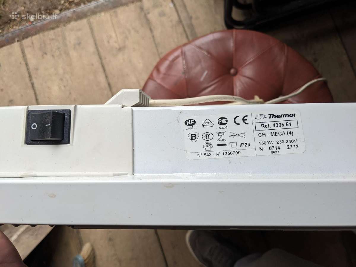 Elektrinis konvektorinis šildytuvas Thermor 1500w - nuotraukos Nr. 2