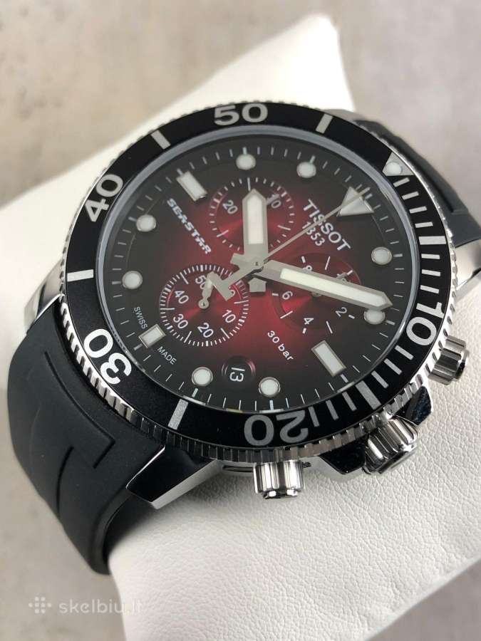 Naujas Tissot Seastar Chronografas 30 Atm