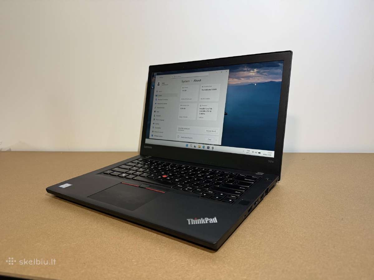 Lenovo Thinkpad T470 nešiojamas kompiuteris