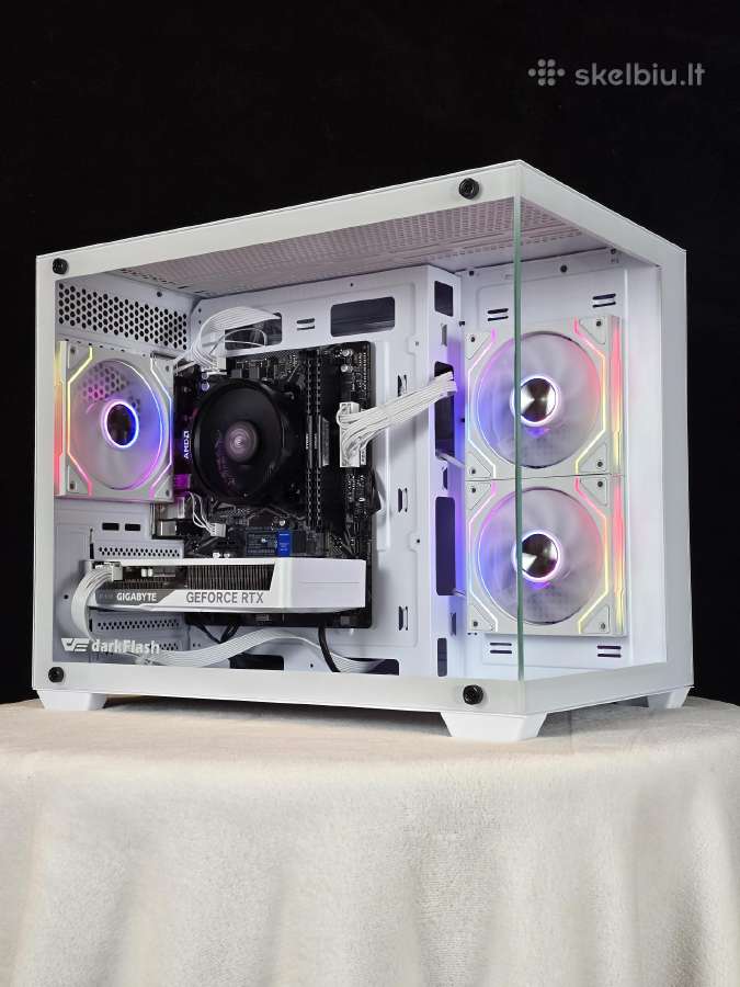 Žaidimų kompiuteris Ryzen 5 5500 rtx 5060 16ram