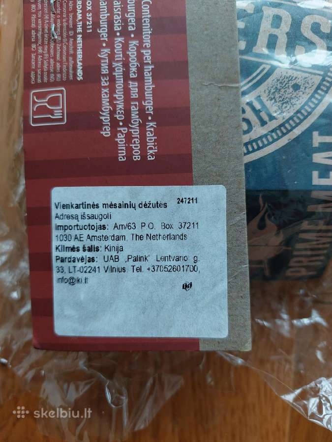 Vienkartinės mėsainių dėžutės - nuotraukos Nr. 4