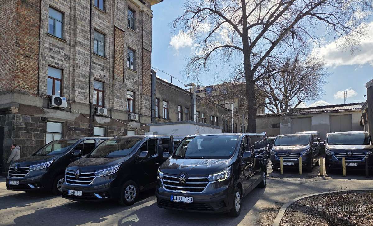 Naujų 2026m. Renault Trafic mikroautobusų nuoma