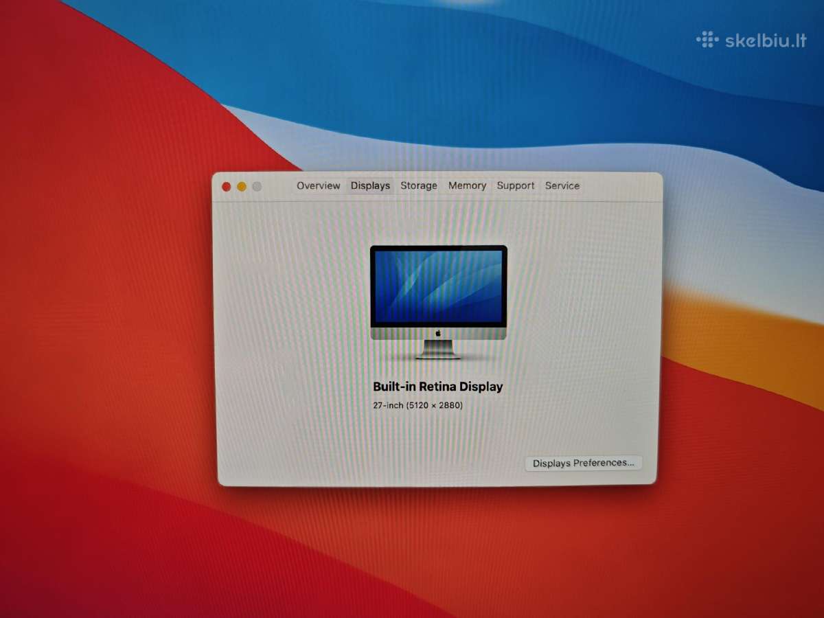 iMac 27 inch (2017) 1 TB, 24 GB RAM, Radeon 4gb - nuotraukos Nr. 3