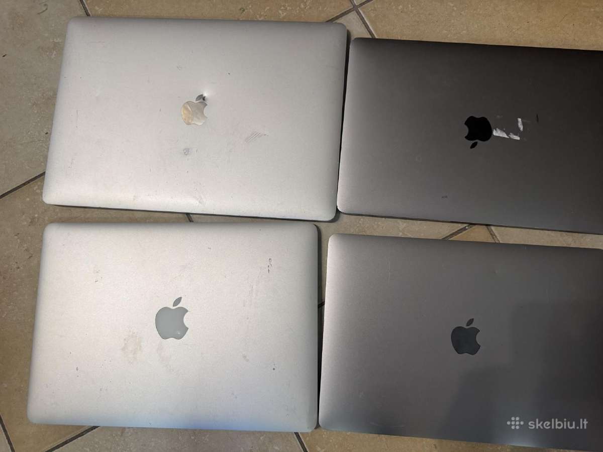 MacBook kompiuteriai su defektais