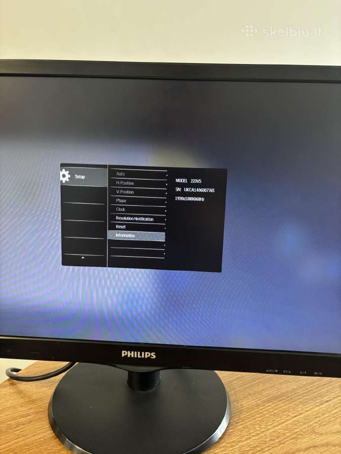 Philips 223v5l 21,5 monitorius - nuotraukos Nr. 2
