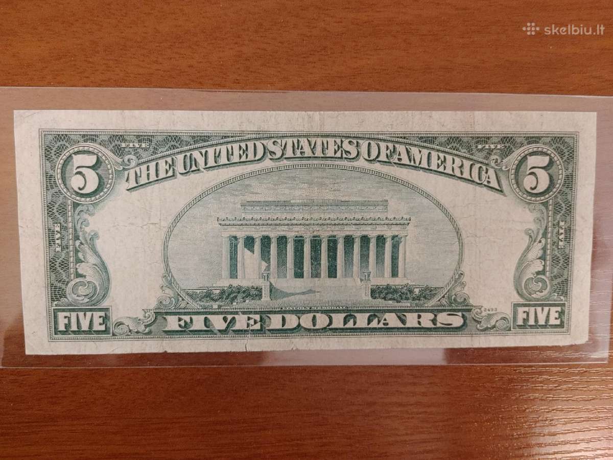 5 dollars 1963a - nuotraukos Nr. 3