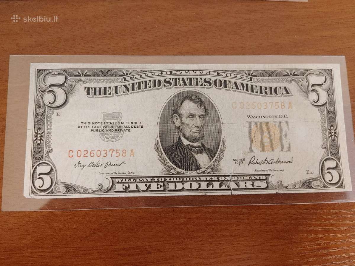 5 dollars 1963a - nuotraukos Nr. 2