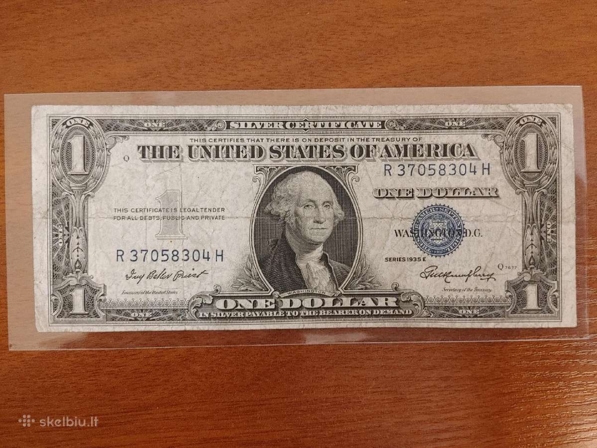 1 dollar 1935-1957 metai - Silver Dollar - nuotraukos Nr. 3